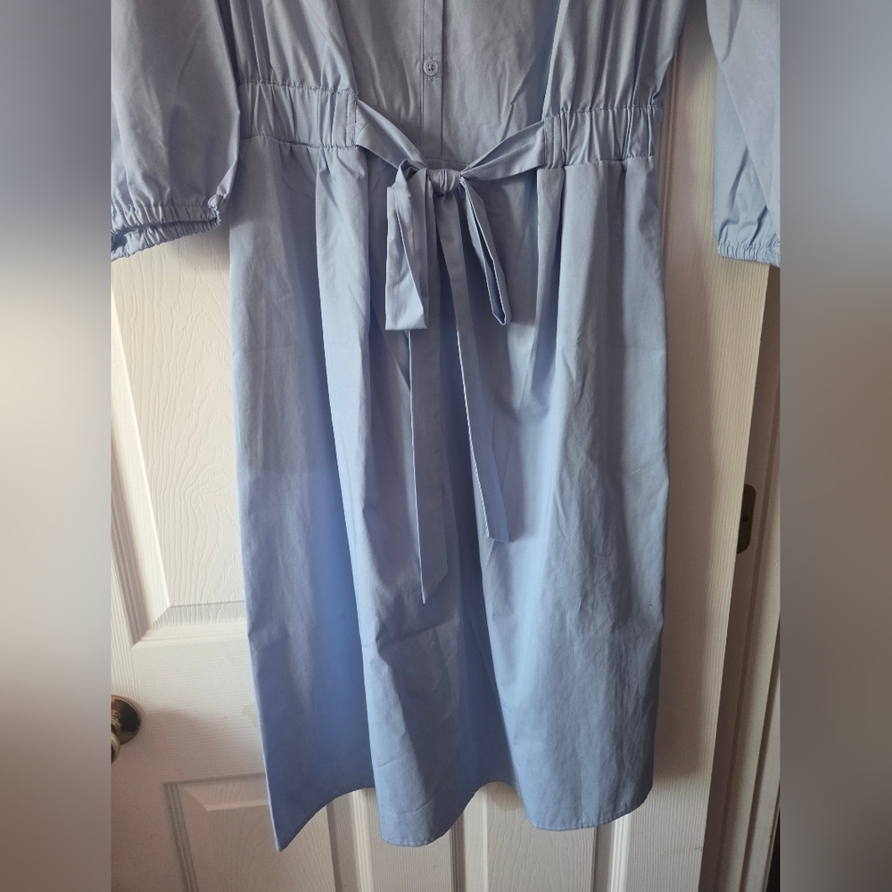 Women's Croft & Barrow splitneck shirt dress size M NWT - Picture 3 of 5